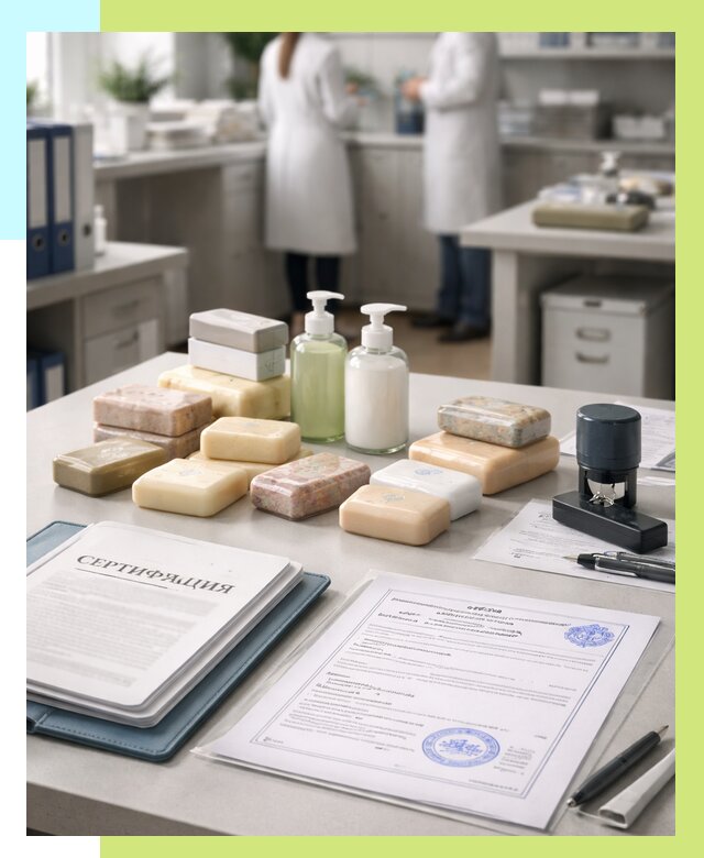 Сертификация мыла и сертификат на мыло в Клинцах от 12475 | Алешин-Клы