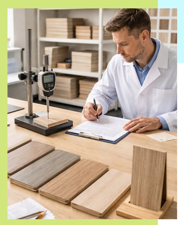 Сертификация ламината с испытаниями и оформлением документов в Клинцах