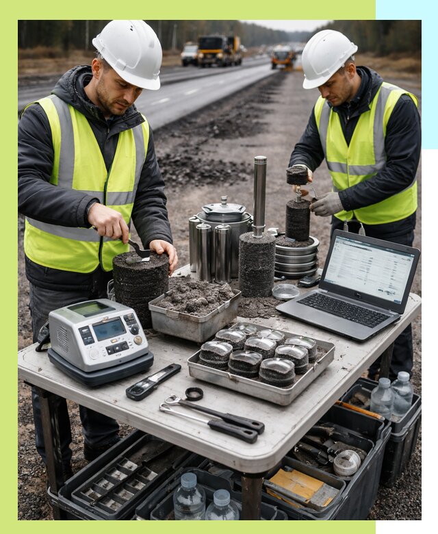 Сертификация асфальта: испытания и подтверждение в Клинцах