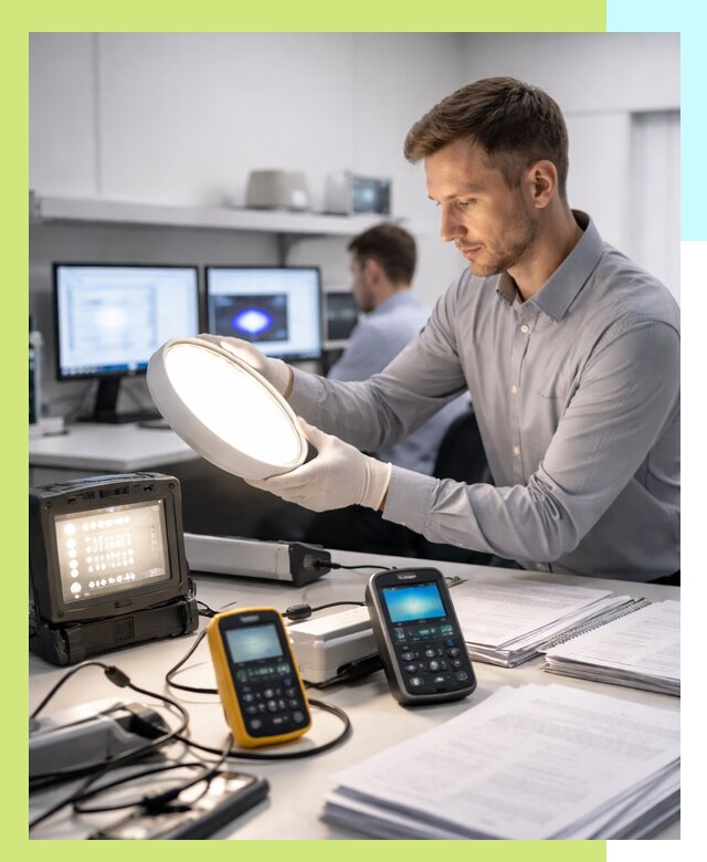 Сертификация светильников в Клинцах: испытания и оформление