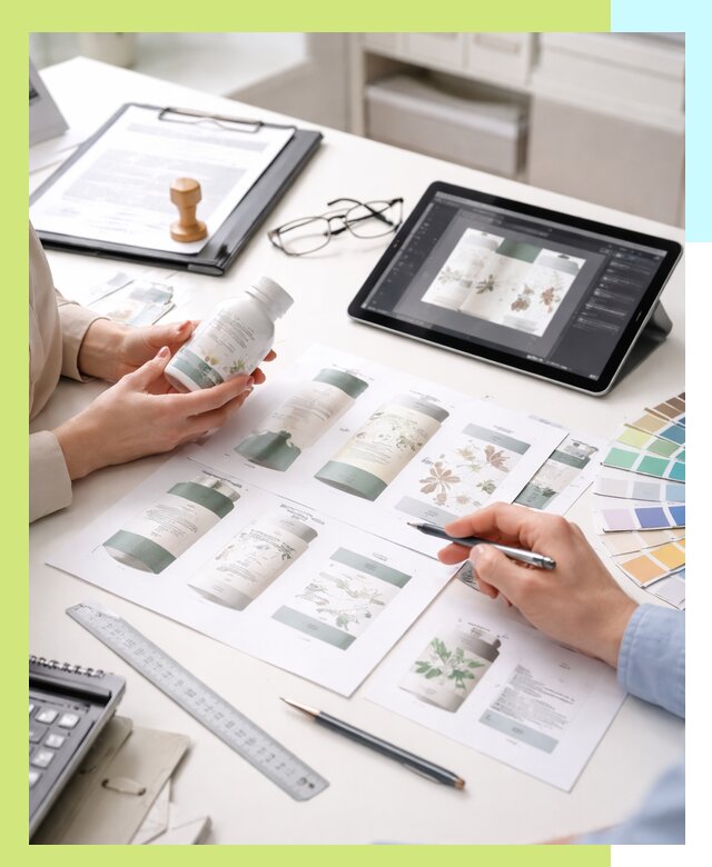 Профессиональная разработка дизайна и текста этикетки продукции в Клинцах