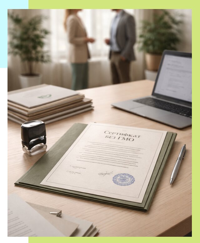 Сертификат без ГМО в Клинцах от 7797 р. оформить срочно Алешин-Клы