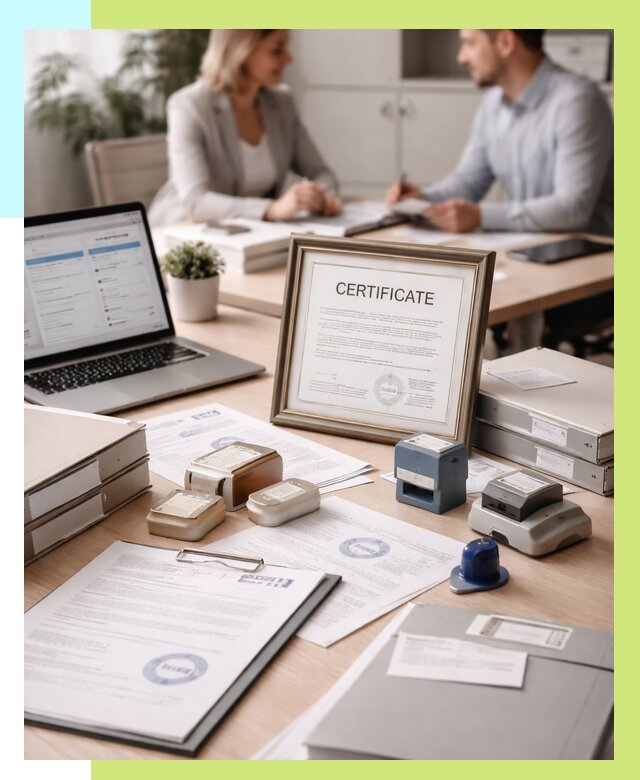 Сертификация компании в Клинцах от 46782 р. | Алешин-Клы — заказ